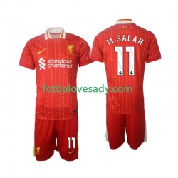 Liverpool M.Salah 11 Děti Fotbalový dres Domácí 2024-2025 Krátký rukáv