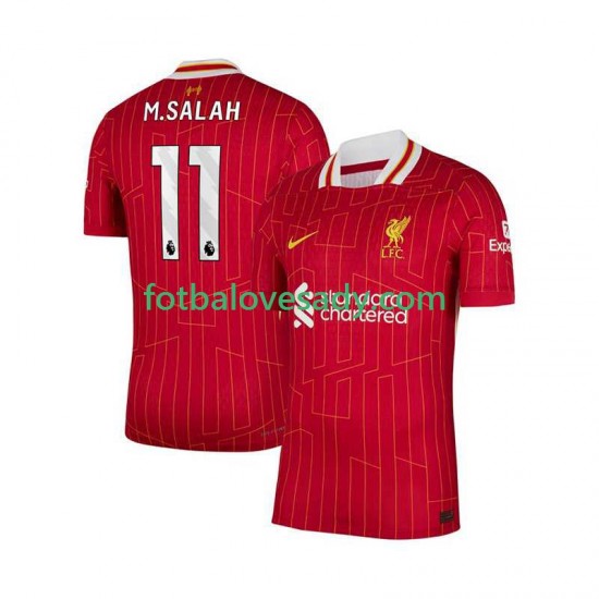 Liverpool Červené Mohamed Salah 11 Muži Fotbalový dres Domácí 2024-2025 Krátký rukáv