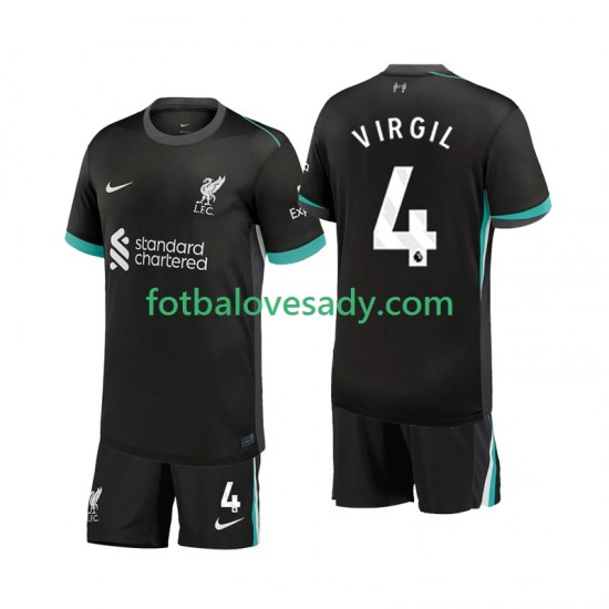 Liverpool Virgil 4 Děti Fotbalový dres Venkovní 2024-2025 Krátký rukáv