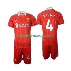 Liverpool Virgil 4 Děti Fotbalový dres Domácí 2024-2025 Krátký rukáv