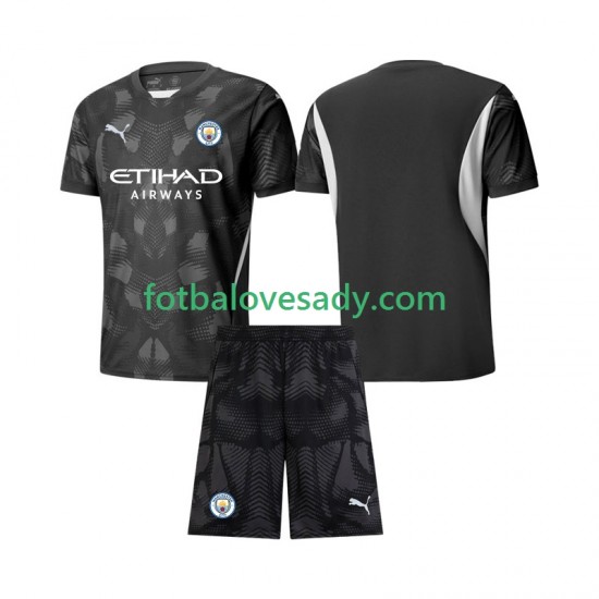Manchester City Brankář Děti Fotbalový dres Čtvrtý 2024-2025 Krátký rukáv