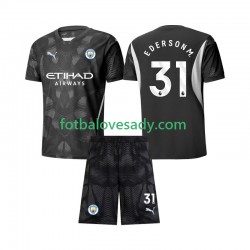 Manchester City Brankář Ederson Moraes 31 Děti Fotbalový dres Čtvrtý 2024-2025 Krátký rukáv