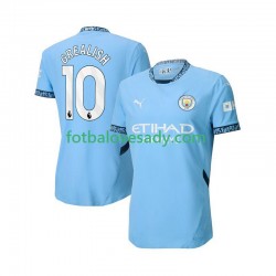 Manchester City Modrý Jack Grealish 10 Muži Fotbalový dres Domácí 2024-2025 Krátký rukáv