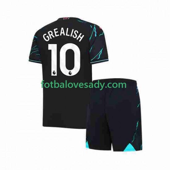 Manchester City Jack Grealish 10 Děti Fotbalový dres Třetí 2023-2024 Krátký rukáv