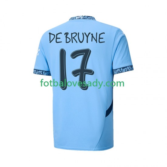 Manchester City UCL Font DE BRUYNE 17 Muži Fotbalový dres Domácí 2024-2025 Krátký rukáv