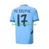 Manchester City UCL Font DE BRUYNE 17 Muži Fotbalový dres Domácí 2024-2025 Krátký rukáv