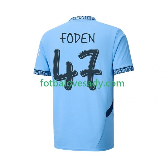 Manchester City UCL Font FODEN 47 Muži Fotbalový dres Domácí 2024-2025 Krátký rukáv