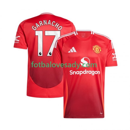 Manchester United Červené Alejandro Garnacho 17 Muži Fotbalový dres Domácí 2024-2025 Krátký rukáv