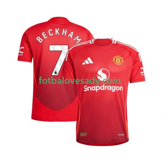 Manchester United Beckham 7 Muži Fotbalový dres Domácí 2024-2025 Krátký rukáv