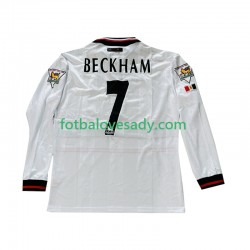 Manchester United Retro Beckham 7 1998-1999 Muži Fotbalový dres Venkovní Dlouhý rukáv