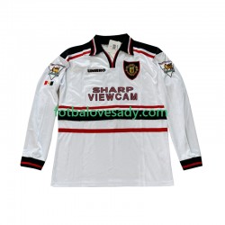 Manchester United Retro Beckham 7 1998-1999 Muži Fotbalový dres Venkovní Dlouhý rukáv