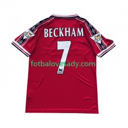 Manchester United Retro Beckham 7 1998-1999 Muži Fotbalový dres Domácí Krátký rukáv
