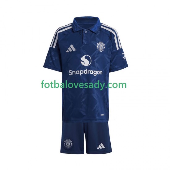 Manchester United Červené Děti Fotbalový dres Venkovní 2024-2025 Krátký rukáv