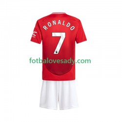 Manchester United Cristiano Ronaldo 7 Děti Fotbalový dres Domácí 2024-2025 Krátký rukáv