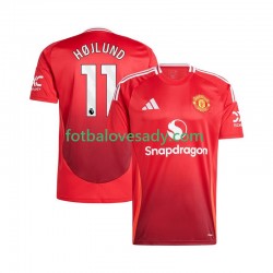 Manchester United Červené Rasmus Hojlund 11 Muži Fotbalový dres Domácí 2024-2025 Krátký rukáv