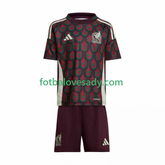 Mexiko Copa America 2024 Děti Fotbalový dres Domácí Krátký rukáv