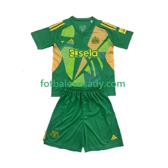 Newcastle United Zelená Brankář Děti Fotbalový dres Domácí 2024-2025 Krátký rukáv