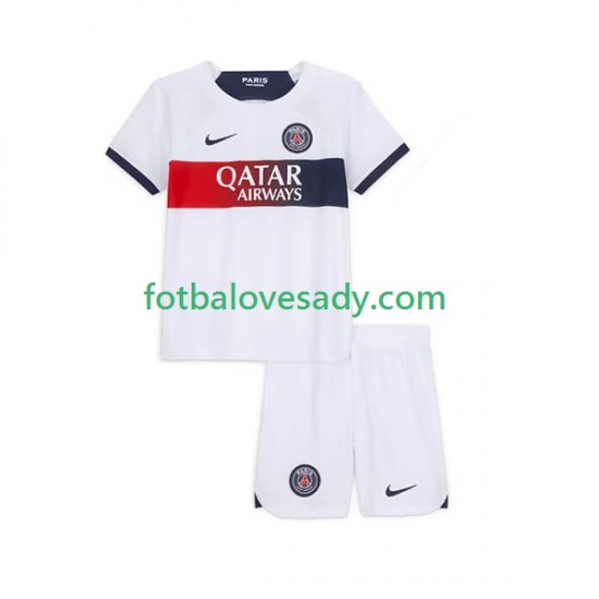Paris Saint-Germain Děti Fotbalový dres Venkovní 2023-2024 Krátký rukáv