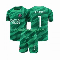 Paris Saint-Germain Brankář K.NAVAS 1 Děti Fotbalový dres Domácí 2023-2024 Krátký rukáv