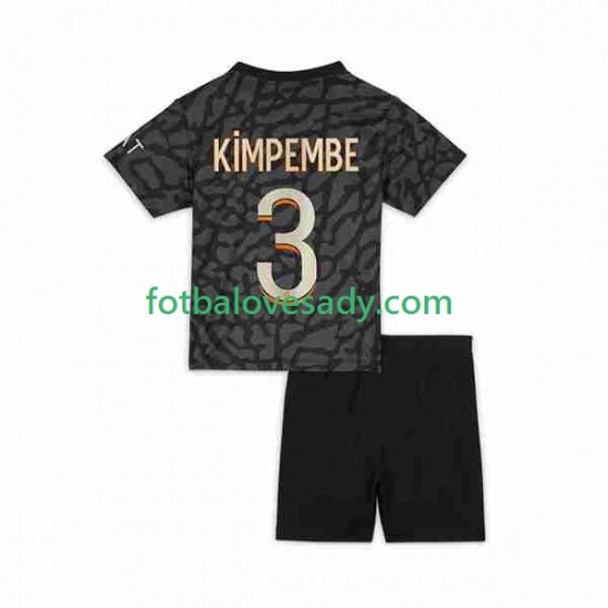 Paris Saint-Germain Kimpembe 3 Děti Fotbalový dres Třetí 2023-2024 Krátký rukáv