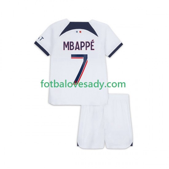 Paris Saint-Germain Kylian Mbappe 7 Děti Fotbalový dres Venkovní 2023-2024 Krátký rukáv