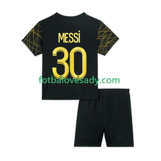 Paris Saint-Germain Lionel Messi 30 Děti Fotbalový dres Čtvrtý 2022-2023 Krátký rukáv