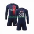 Paris Saint-Germain Lionel Messi 30 Děti Fotbalový dres Domácí 2023-2024 Dlouhý rukáv