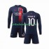 Paris Saint-Germain Neymar Jr 10 Děti Fotbalový dres Domácí 2023-2024 Dlouhý rukáv
