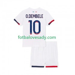 Paris Saint-Germain Ousmane Dembele 10 Děti Fotbalový dres Venkovní 2024-2025 Krátký rukáv