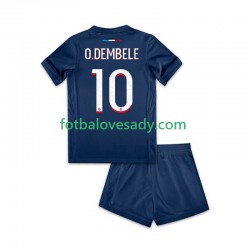 Paris Saint-Germain Ousmane Dembele 10 Děti Fotbalový dres Domácí 2024-2025 Krátký rukáv