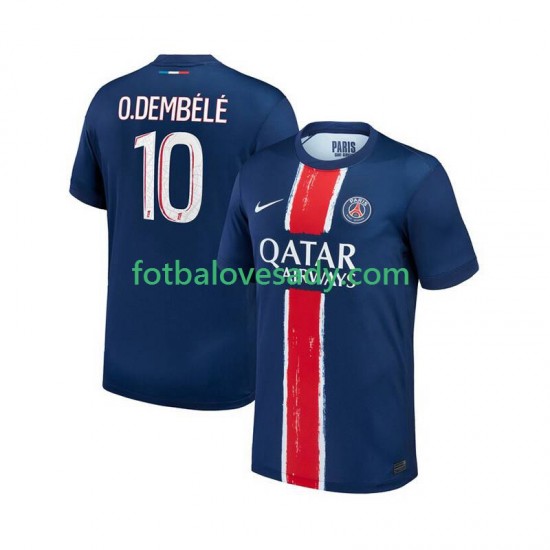Paris Saint-Germain Ousmane Dembele 10 Muži Fotbalový dres Domácí 2024-2025 Krátký rukáv