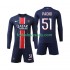 Paris Saint-Germain Pacho 51 Děti Fotbalový dres Domácí 2024-2025 Dlouhý rukáv