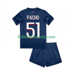 Paris Saint-Germain Willian Pacho 51 Děti Fotbalový dres Domácí 2024-2025 Krátký rukáv