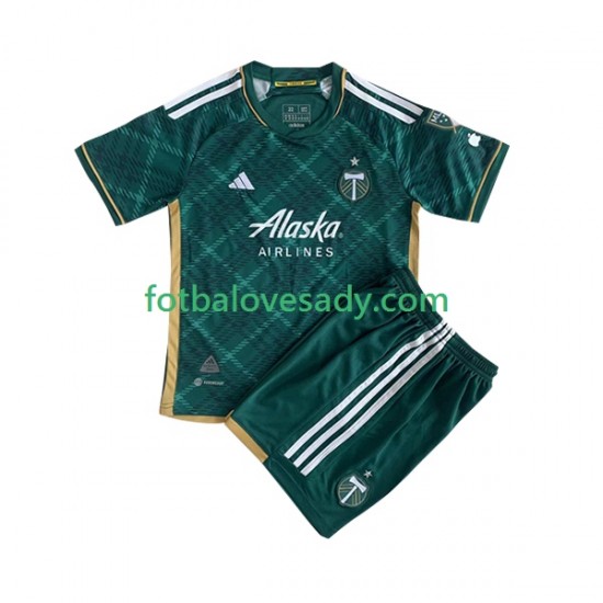 Portland Timbers 2023 Děti Fotbalový dres Domácí Krátký rukáv