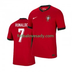Portugalsko Cristiano Ronaldo 7 Muži Fotbalový dres Domácí Euro 2024 Krátký rukáv