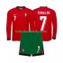 Portugalsko Ronaldo 7 Děti Fotbalový dres Domácí Euro 2024 Dlouhý rukáv