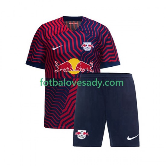 RB Leipzig Děti Fotbalový dres Venkovní 2023-2024 Krátký rukáv