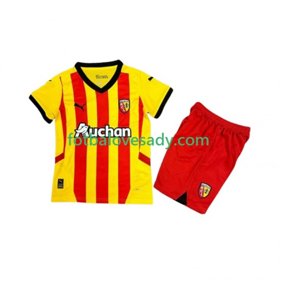 RC Lens Děti Fotbalový dres Domácí 2024-2025 Krátký rukáv