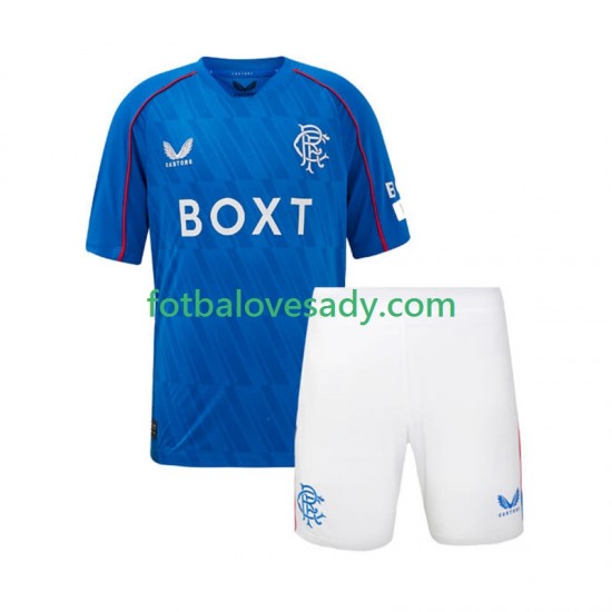 Rangers Děti Fotbalový dres Domácí 2024-2025 Krátký rukáv