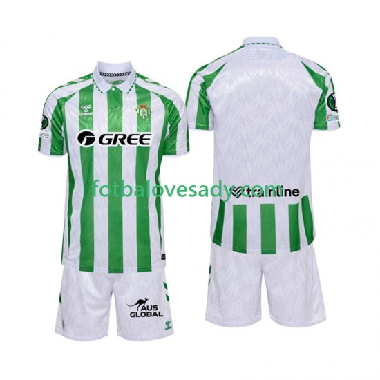 Real Betis Děti Fotbalový dres Domácí 2024-2025 Krátký rukáv