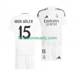 Real Madrid Arda Guler 15 Děti Fotbalový dres Domácí 2024-2025 Krátký rukáv