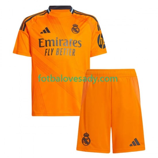 Real Madrid Děti Fotbalový dres Venkovní 2024-2025 Krátký rukáv