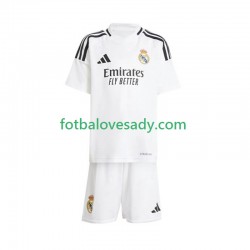 Real Madrid Bílý Děti Fotbalový dres Domácí 2024-2025 Krátký rukáv