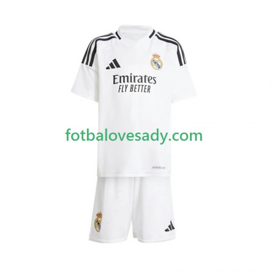 Real Madrid Bílý Děti Fotbalový dres Domácí 2024-2025 Krátký rukáv