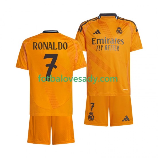 Real Madrid Cristiano Ronaldo 7 Děti Fotbalový dres Venkovní 2024-2025 Krátký rukáv