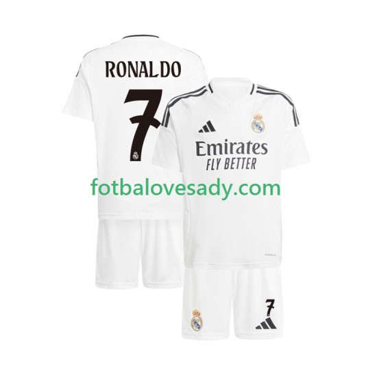 Real Madrid Cristiano Ronaldo 7 Děti Fotbalový dres Domácí 2024-2025 Krátký rukáv