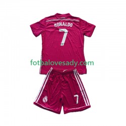 Real Madrid Retro Cristiano Ronaldo 7 2014-2015 Děti Fotbalový dres Venkovní Krátký rukáv