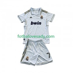 Real Madrid Retro Cristiano Ronaldo 7 2011-2012 Děti Fotbalový dres Domácí Krátký rukáv
