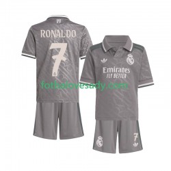 Real Madrid Cristiano Ronaldo 7 Děti Fotbalový dres Třetí 2024-2025 Krátký rukáv