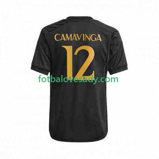 Real Madrid Eduardo Camavinga 12 Muži Fotbalový dres Třetí 2023-2024 Krátký rukáv